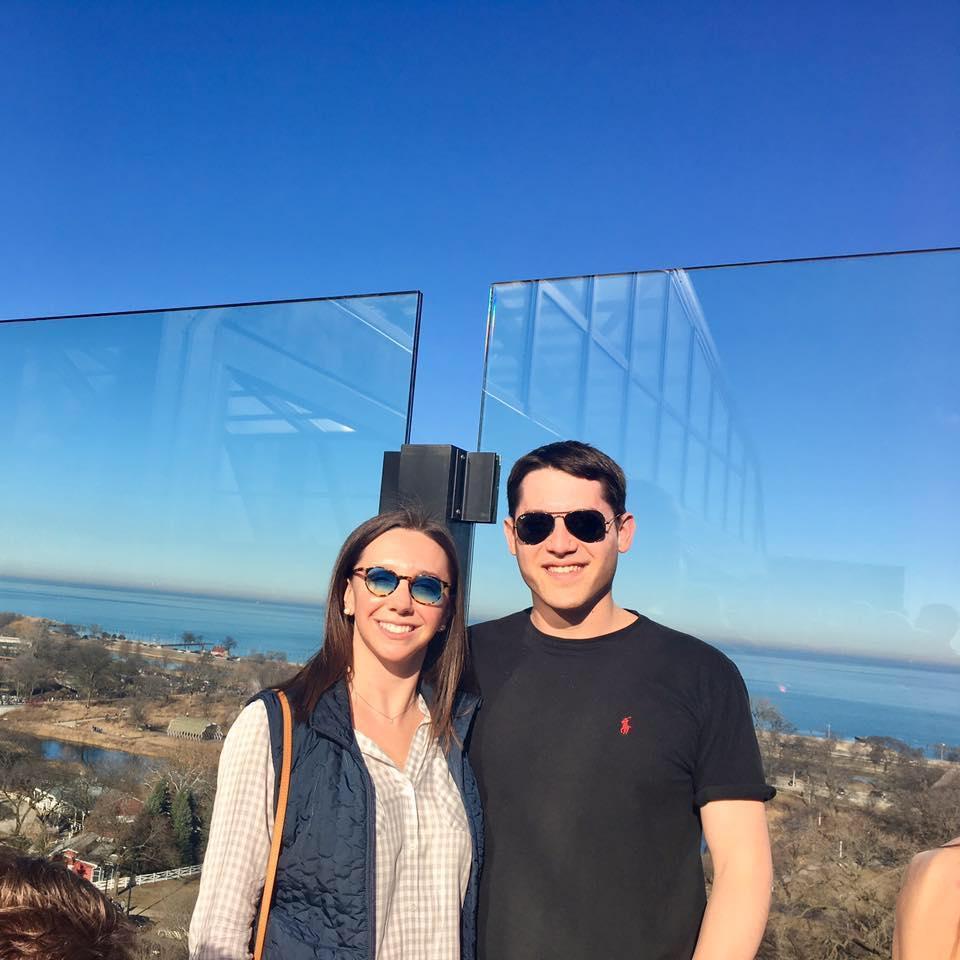 Standing atop the Hotel Lincoln, can you believe this was a day in February? Got to love Chicago weather.