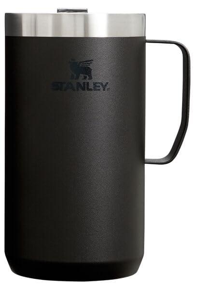 Stanley Stay-Hot Camp Mug 12 oz & 24 oz | Press Fit Drink Through Lid | Cup for Coffee, Tea and Drinks | Insulated Stainless Steel Coffee Mug | BPA-Free