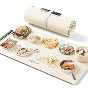 DIGIX Food Warming Mat Extra Large, XXL 36"x16", Warming Mat For Food, Food Warmer Chafing Dishes, Portable Food Warmers Trays for Parties Buffet, 4 Level Temp, 3 Timer Settings (Beige)