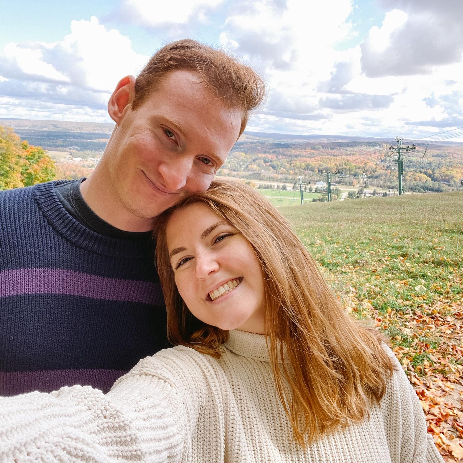 October 16, 2021 | Our first trip up north after Sam got COVID, temporarily couldn't move to Canada, and had to quarantine at Hannah's house (after dating for two weeks).