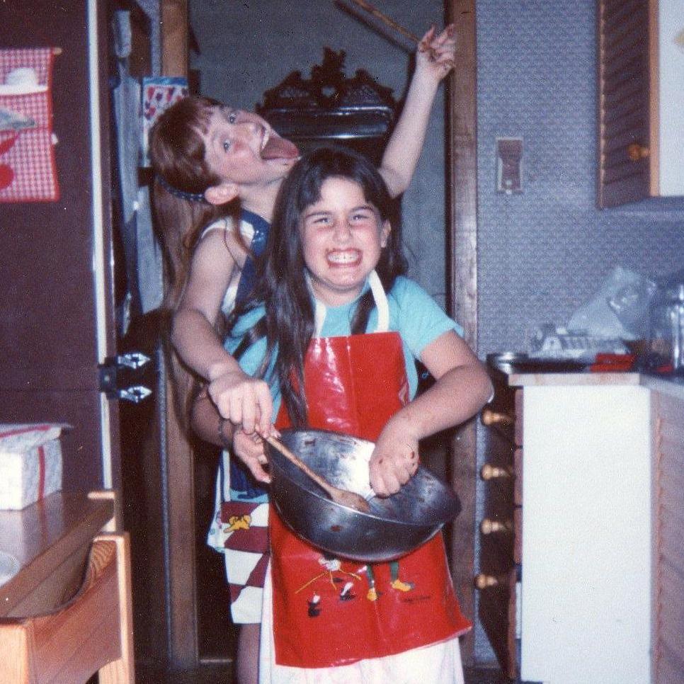 Nicky and her sister, Rebeka, loved baking as kids!