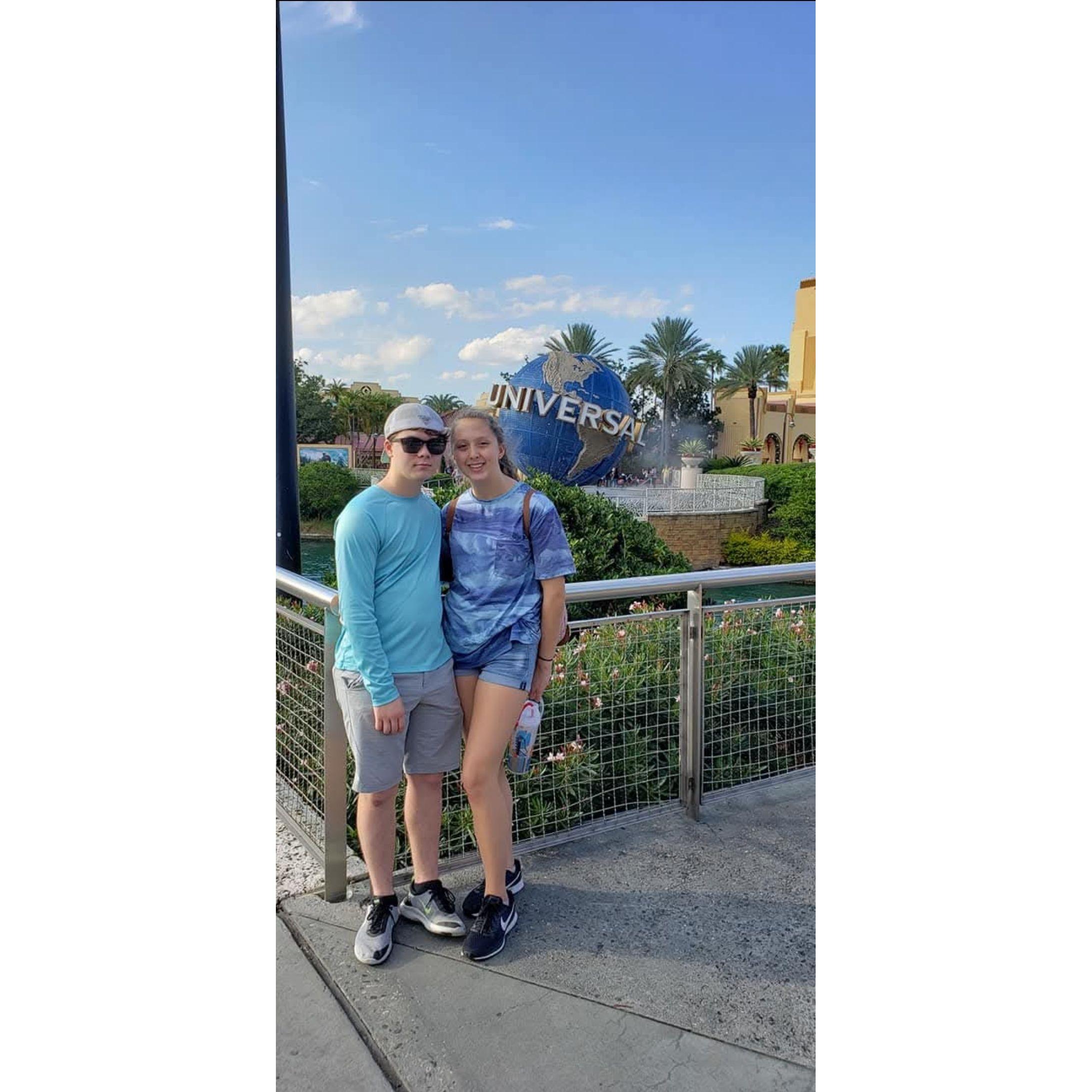 Our trip to universal with Evelyn's family 2019