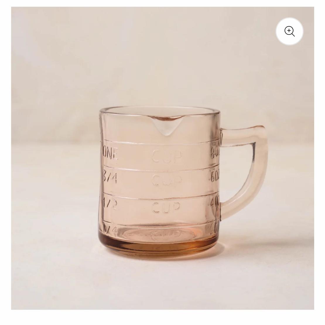Blush One Cup Glass Measuring Cup