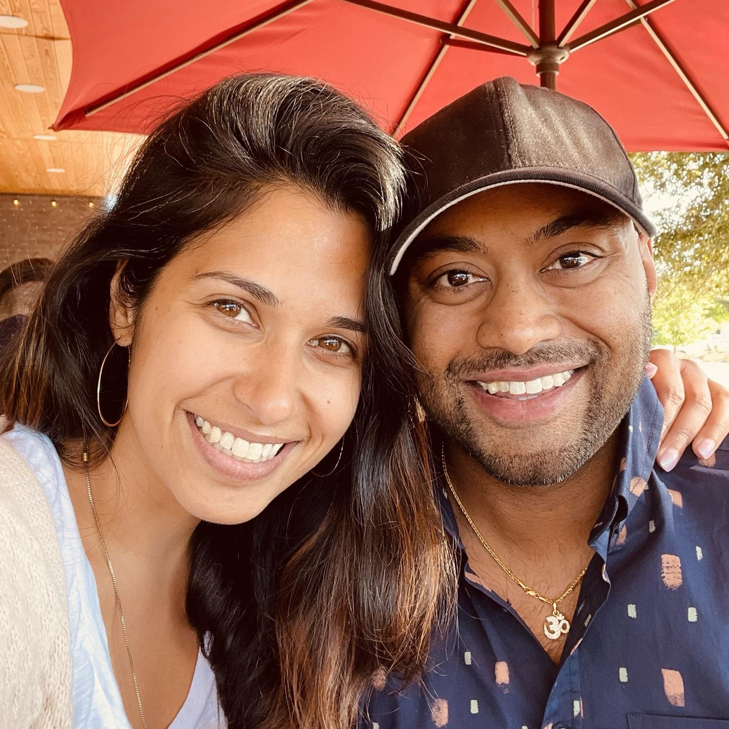 All smiles from the day our families met.