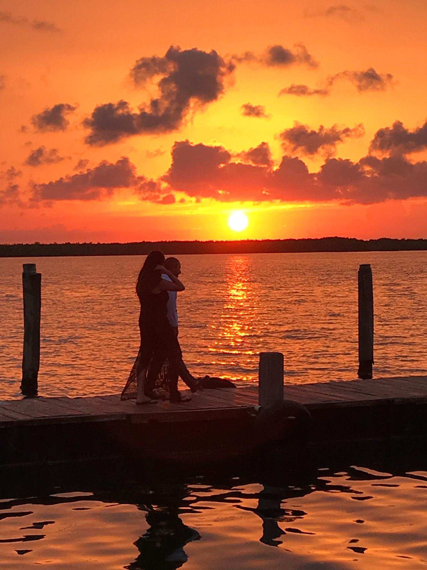 Followed by a beautiful sunset and amazing weather; Aaron made sure to make the night memorable.