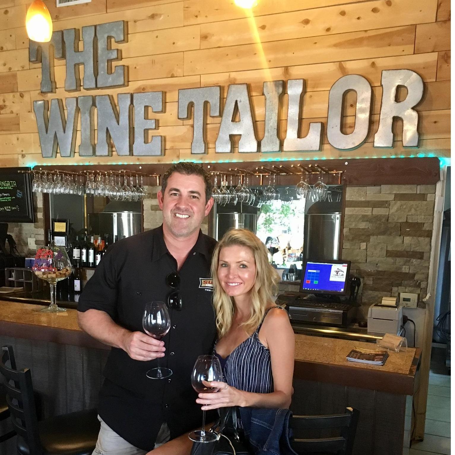 Fun wine bar we found when Jimmy came out to California