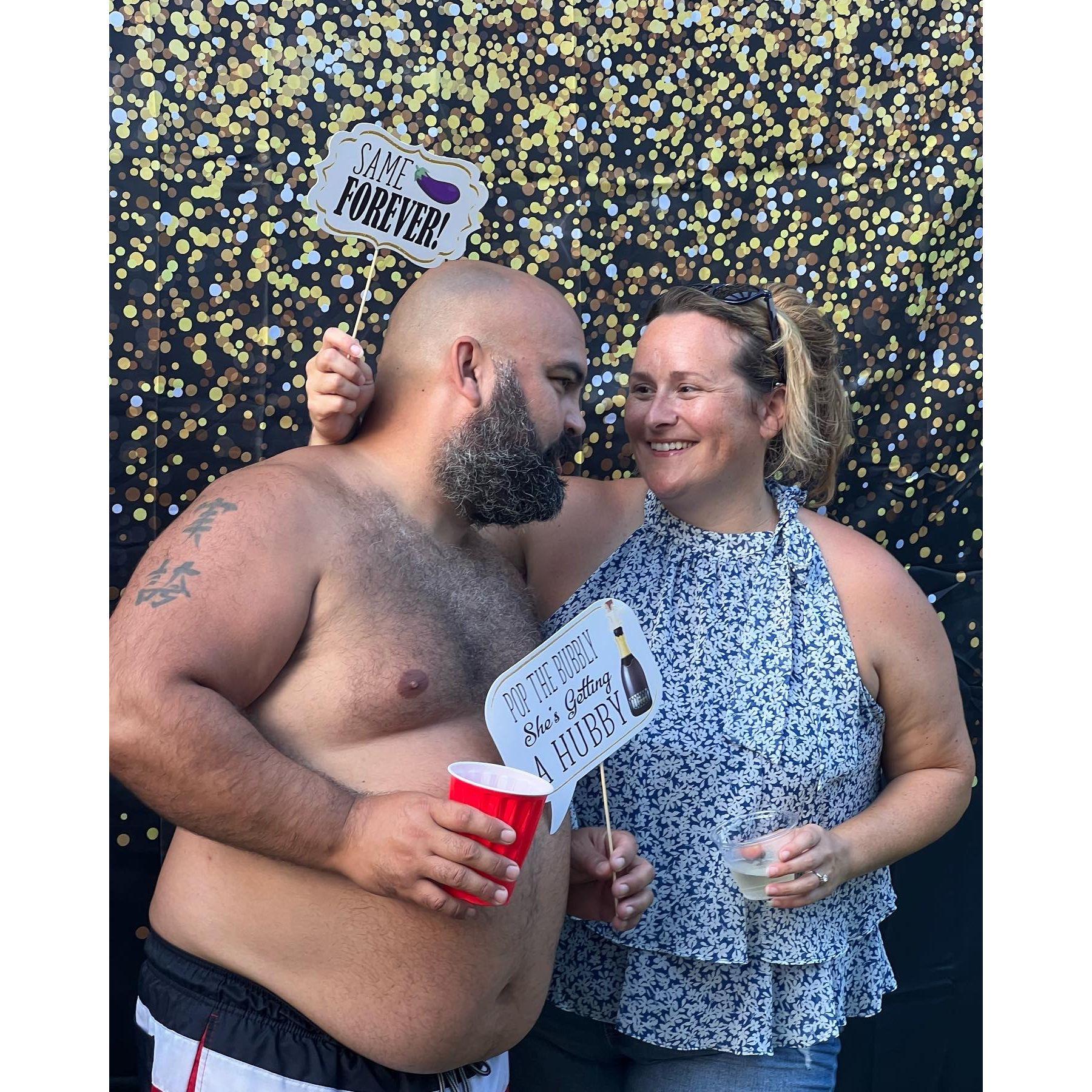 We said "I LOVE YOU" right before they snapped this picture