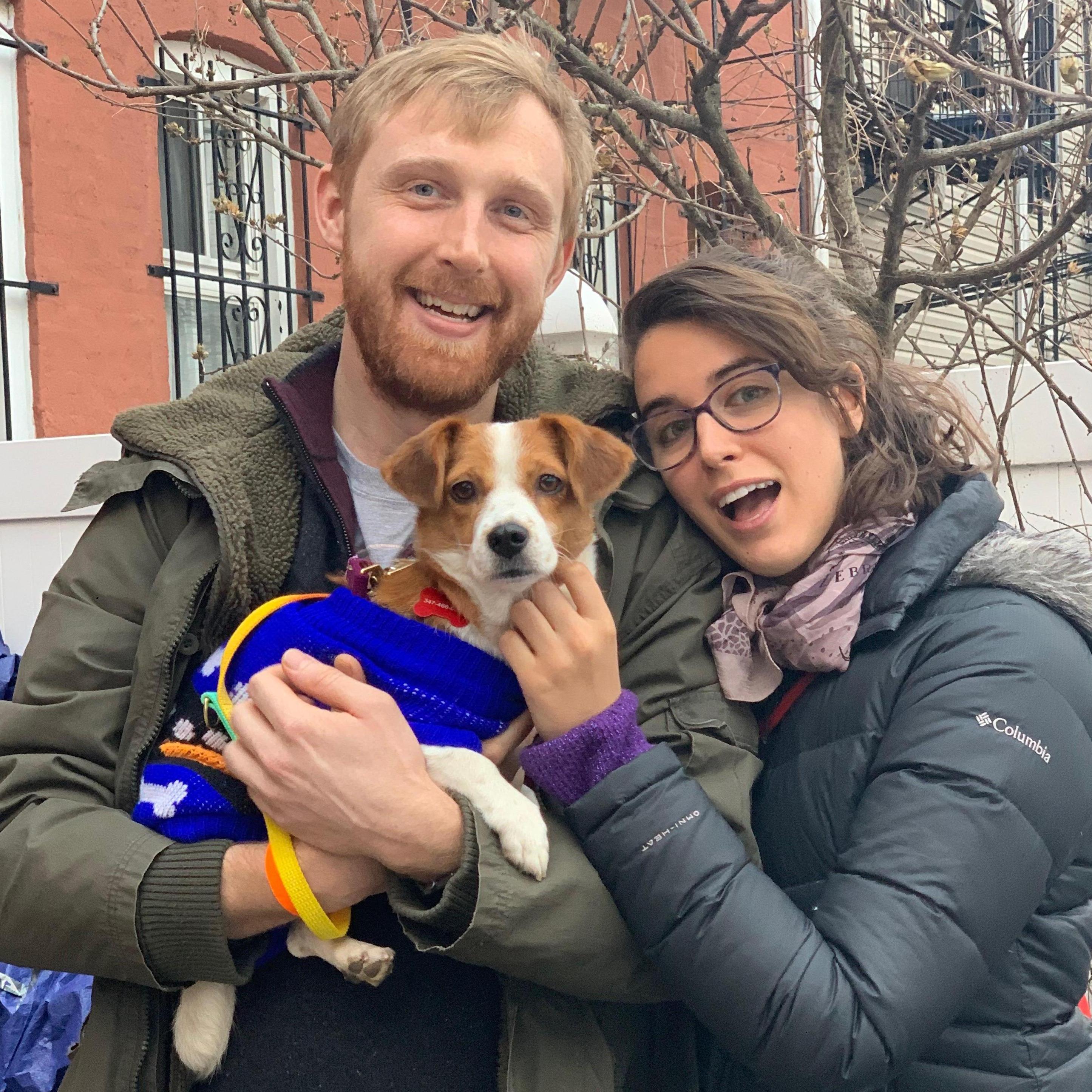The day we adopted our dog daughter.