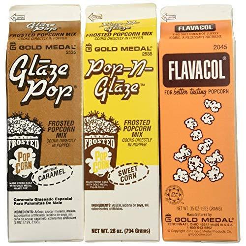 Flavacol Salt and Glaze Pop Flavoring 3 Pack