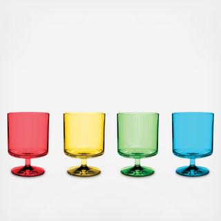 Simple 4-Piece Stacking Wine Goblet Set