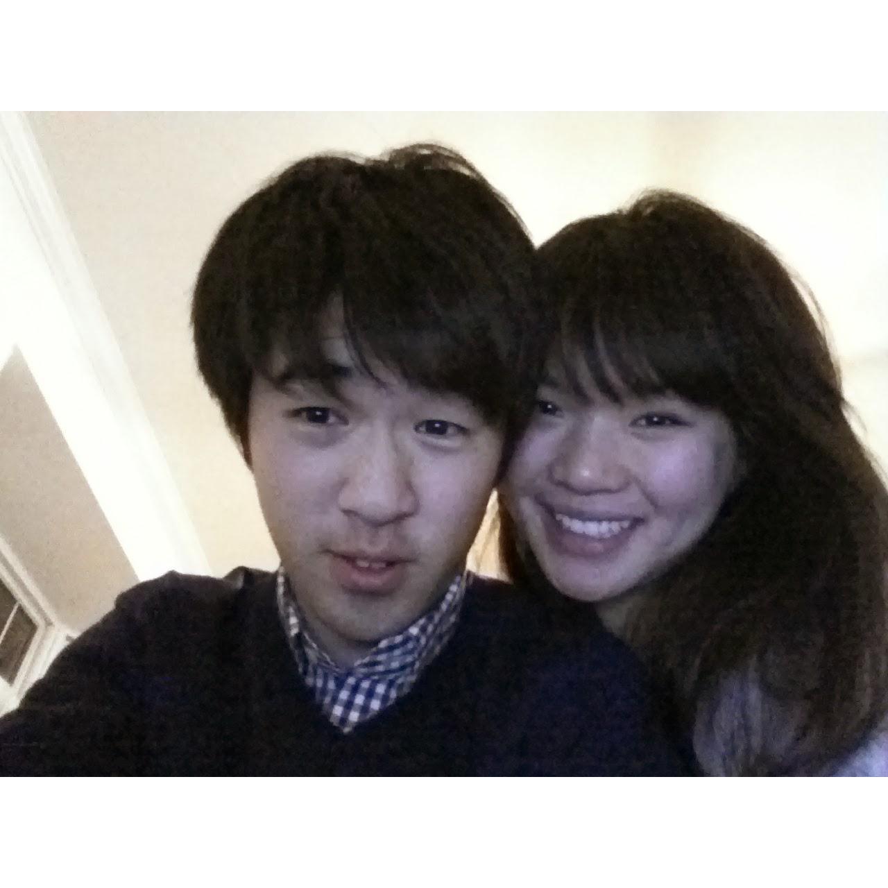 One of many selfies we took in 2013, during our early days of dating xD