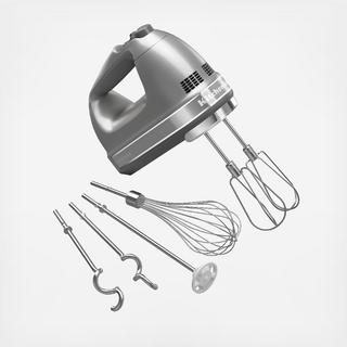 9-Speed Hand Mixer with Hook, Whip, & Blend Attachments