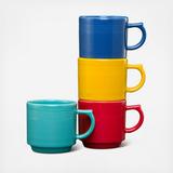 Stackable Assorted Mug, Set of 4