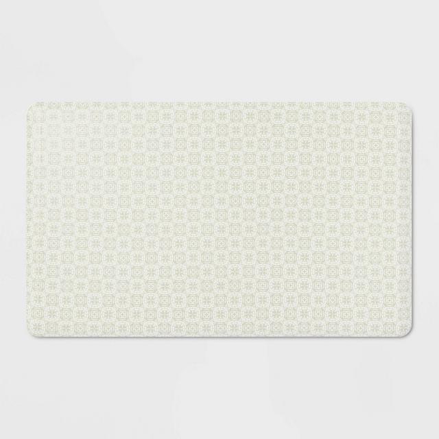 30" x 18" Stamp Kitchen Comfort Mat Green - Threshold™