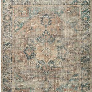 Loloi Margot Terracotta / Lagoon Area Rug feat. Cloudpile - Rectangle 7'6" x 9'6"