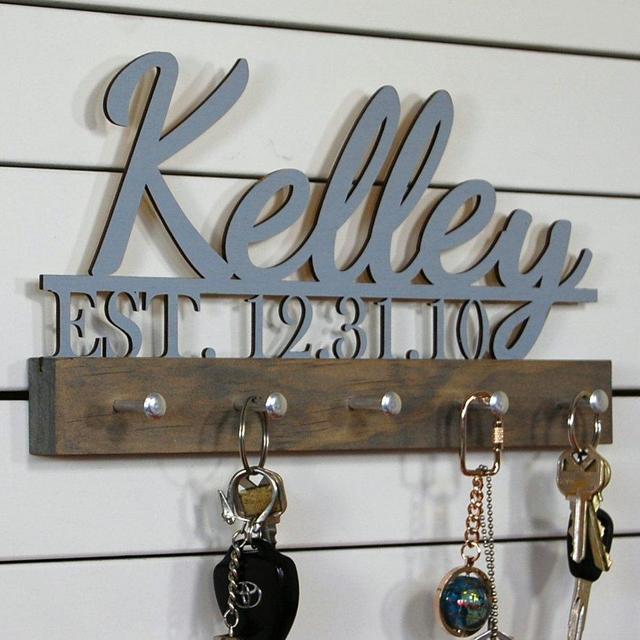 Wedding key holder Family Name and Established Date