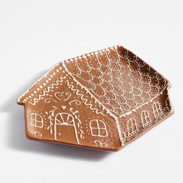 Gingerbread Figural House Serving Platter