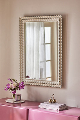 Phillippa Scalloped Portrait Wall Mirror