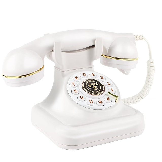 Audio Guest Book Wedding Phone, Audio Guestbook,Record Audio Messages with GuestBook, Guestbook Alternative for Wedding, Birthday Party, Baby Shower, Anniversary, Engagement (White)