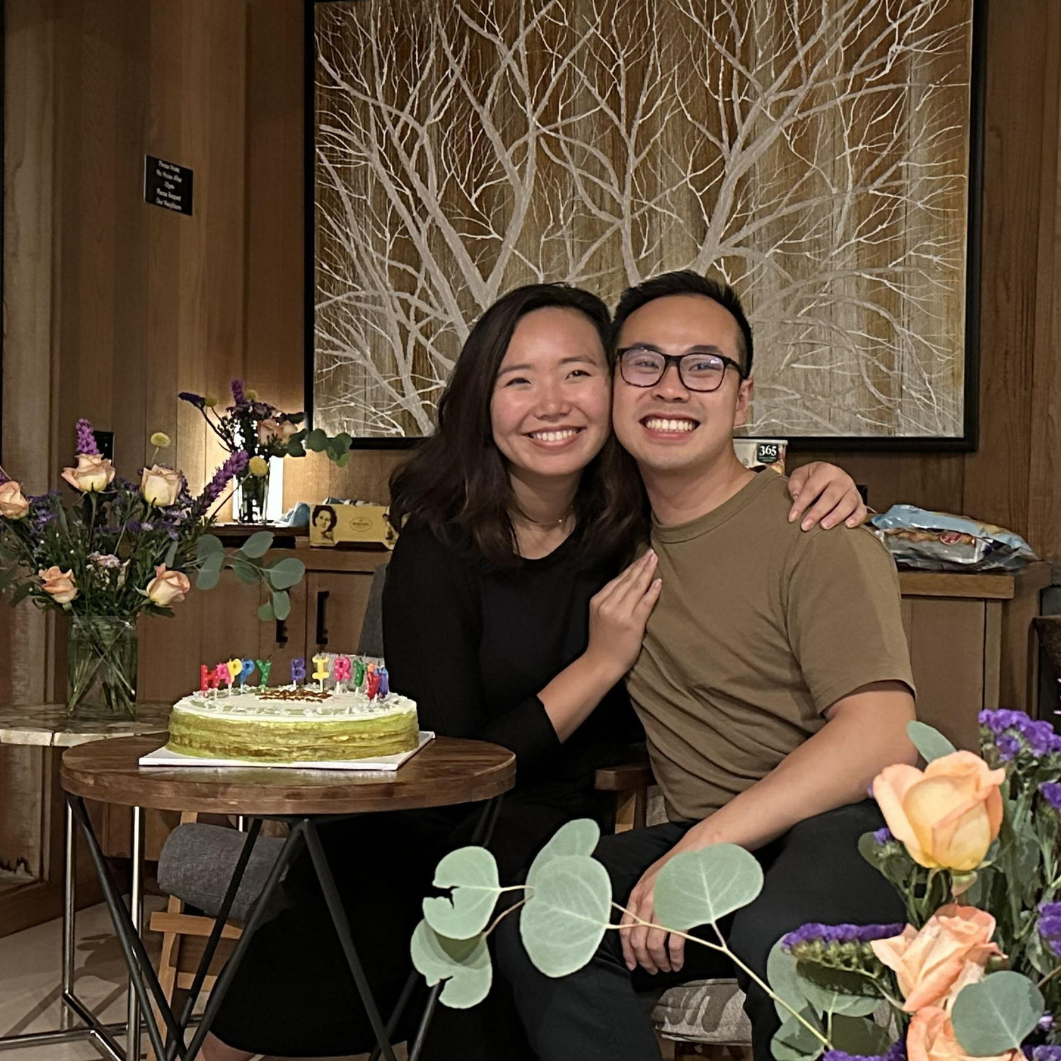 We always find time to celebrate each other. This is from Jacqueline's birthday in 2022