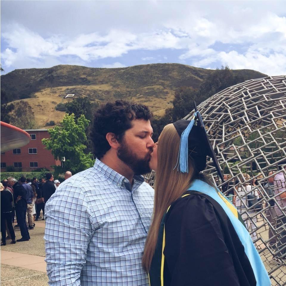 Katy graduating from her Master’s program at Cal Poly