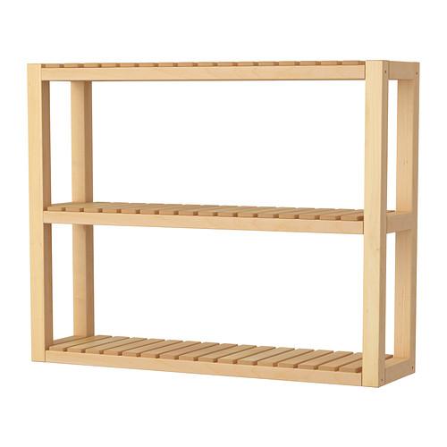 MOLGER Wall shelf, birch