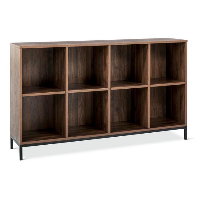Darley 34" 8 Cube Bookcase - Walnut