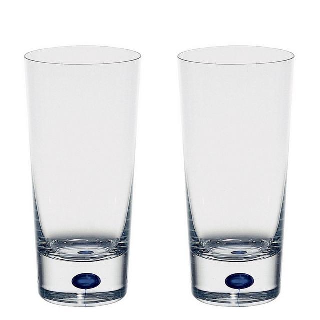 Orrefors Intermezzo Blue Set of 2 Highball Glasses
