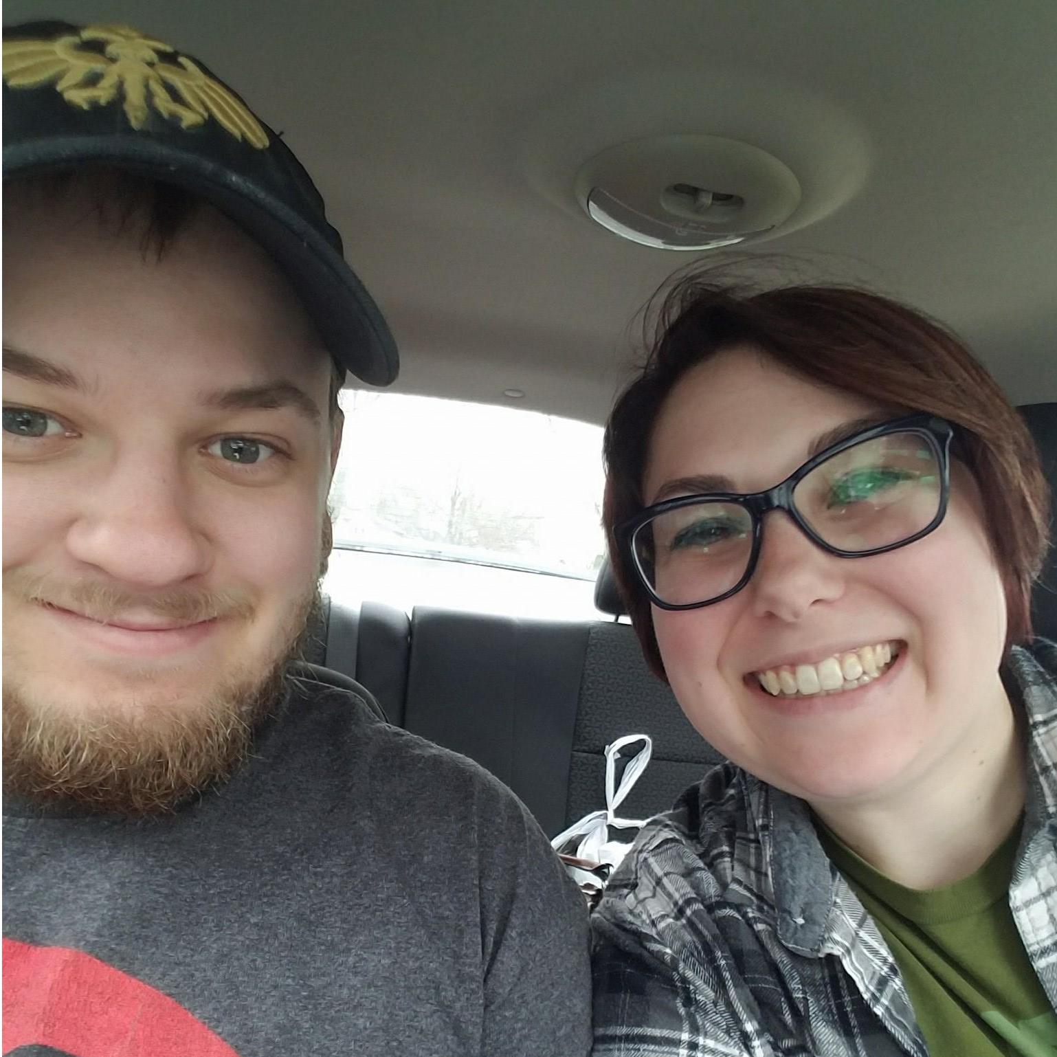 Here we are on our way to Green Day in Champaign, Illinois! I am so glad I got to experience seeing my favorite band with him.