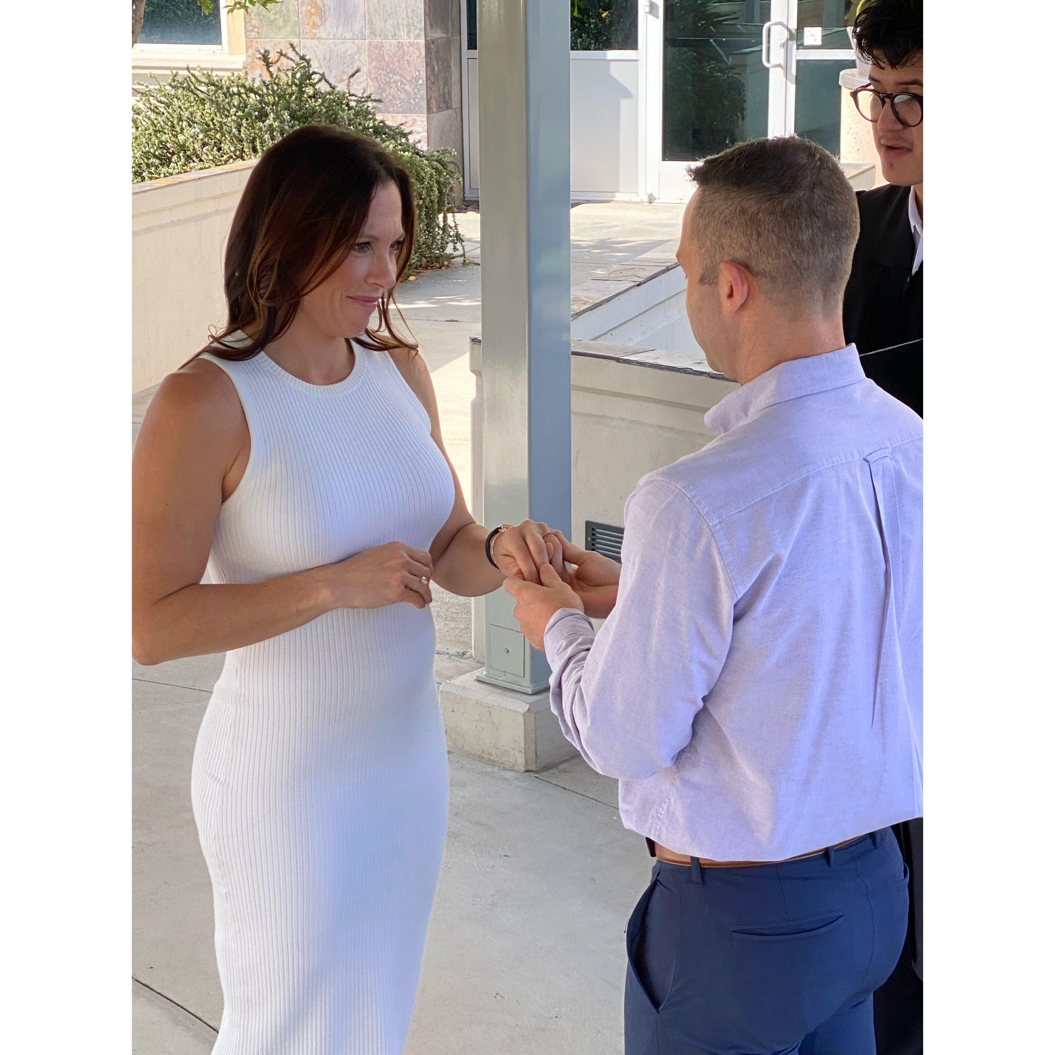 Exchanging rings!