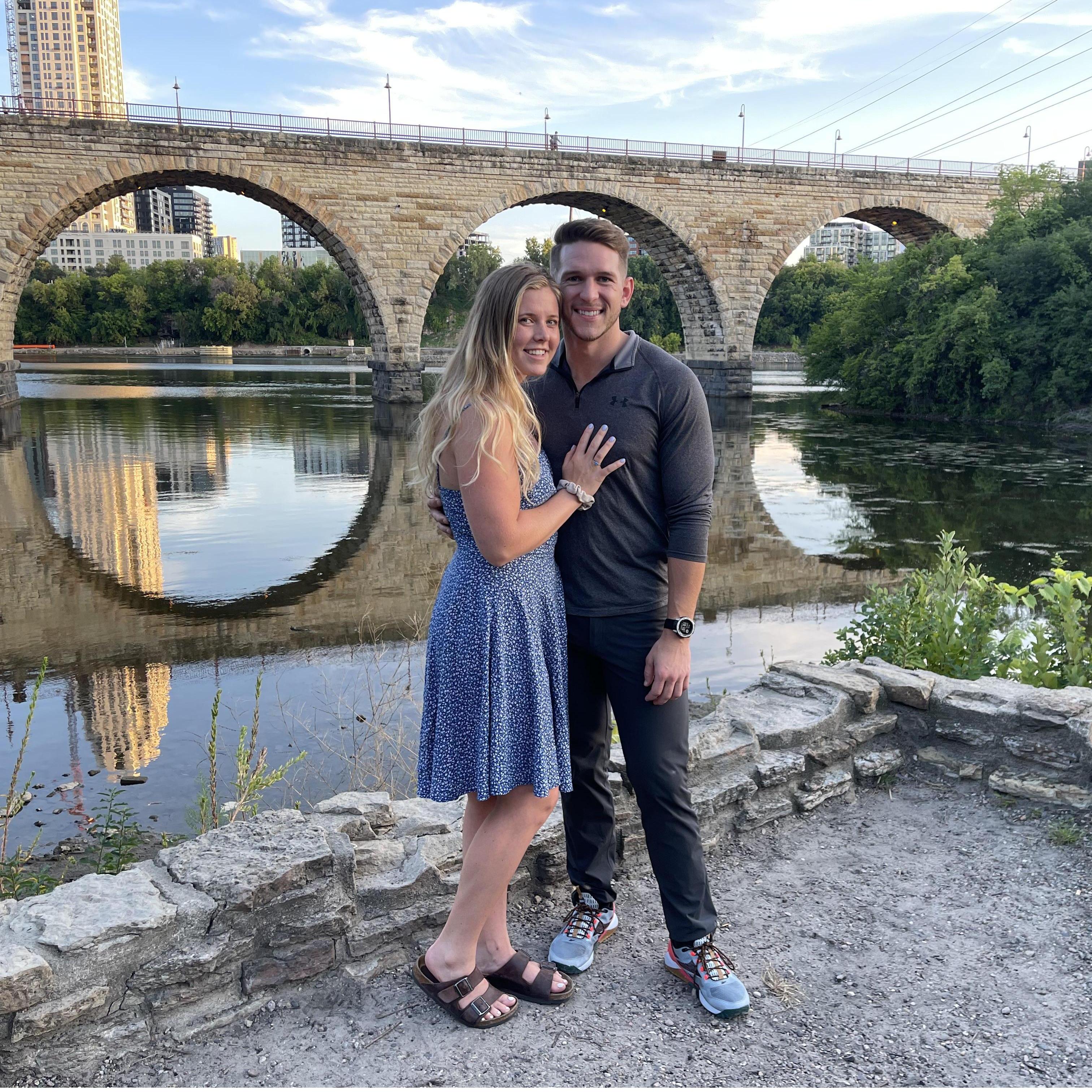 Our first photo as an official couple!