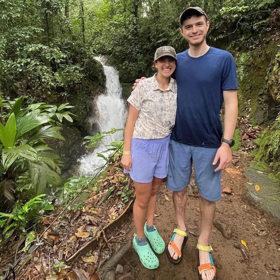 When Jonah's bike completely broke in the middle of nowhere Costa Rica so we decided to stay at a bougie resort. We were a bit out of place in our Crocs and Tevas :)