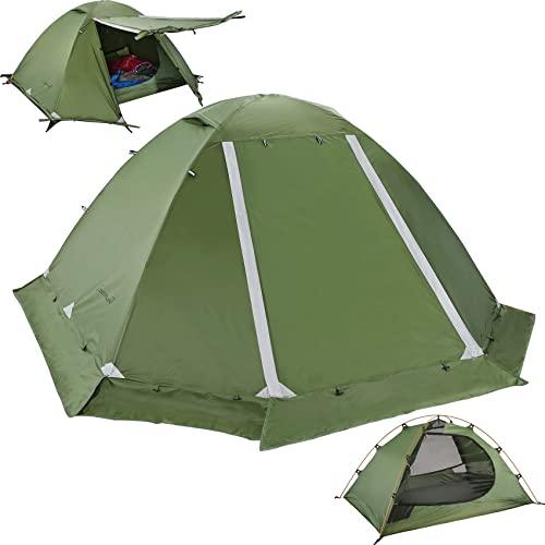 Clostnature Lightweight Backpacking Tent - 3 Season Ultralight Waterproof Camping Tent, Large Size Easy Setup Tent for Family, Outdoor, Hiking and Mountaineering