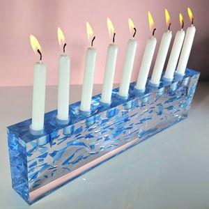 Custom Wedding Glass Menorah