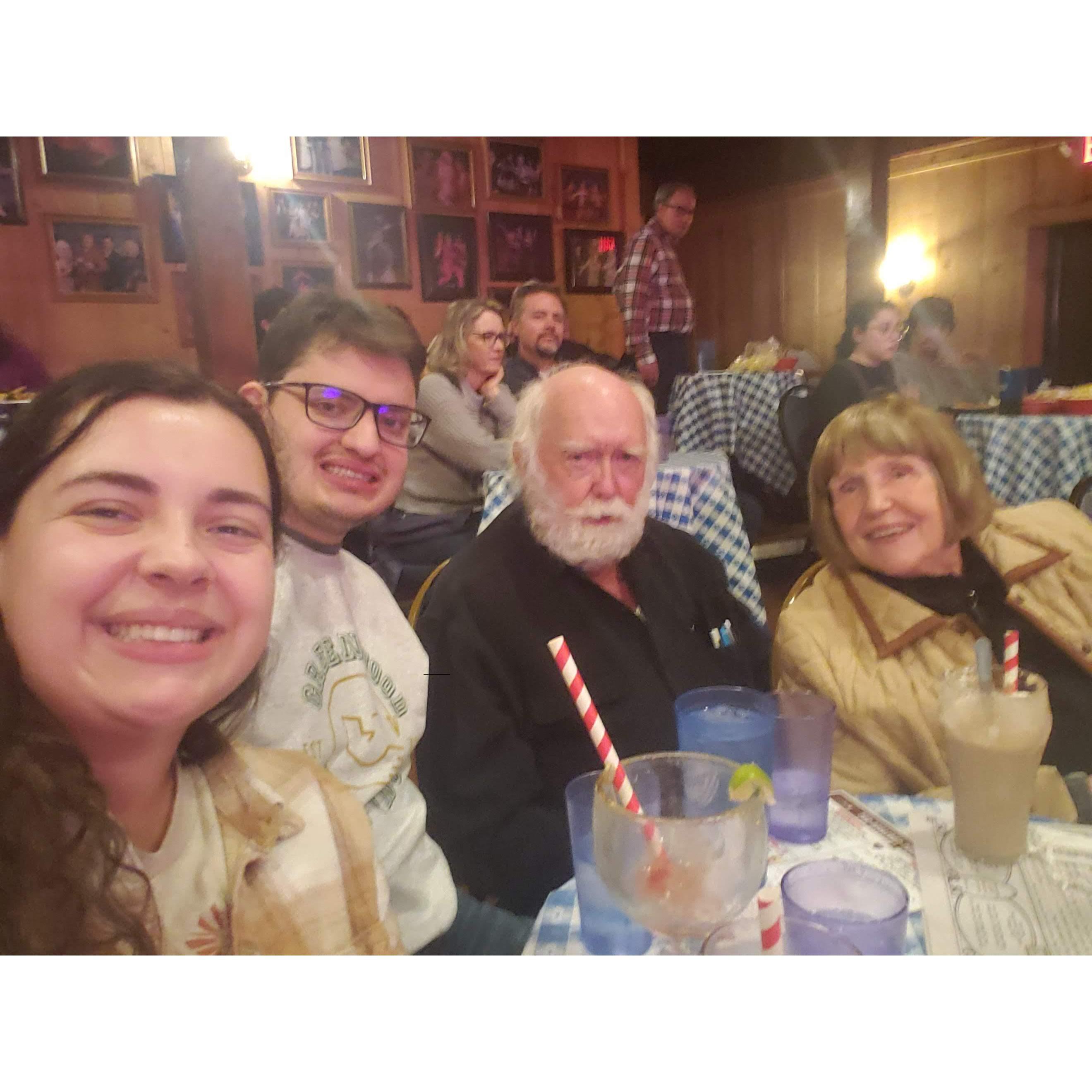 Gaslight Theater with Red and Sharon Hanks.