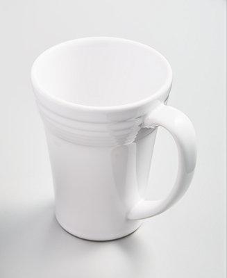 White 19 oz Bistro Latte Mug