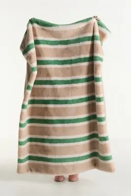 Maeve Printed Faux Fur Throw Blanket