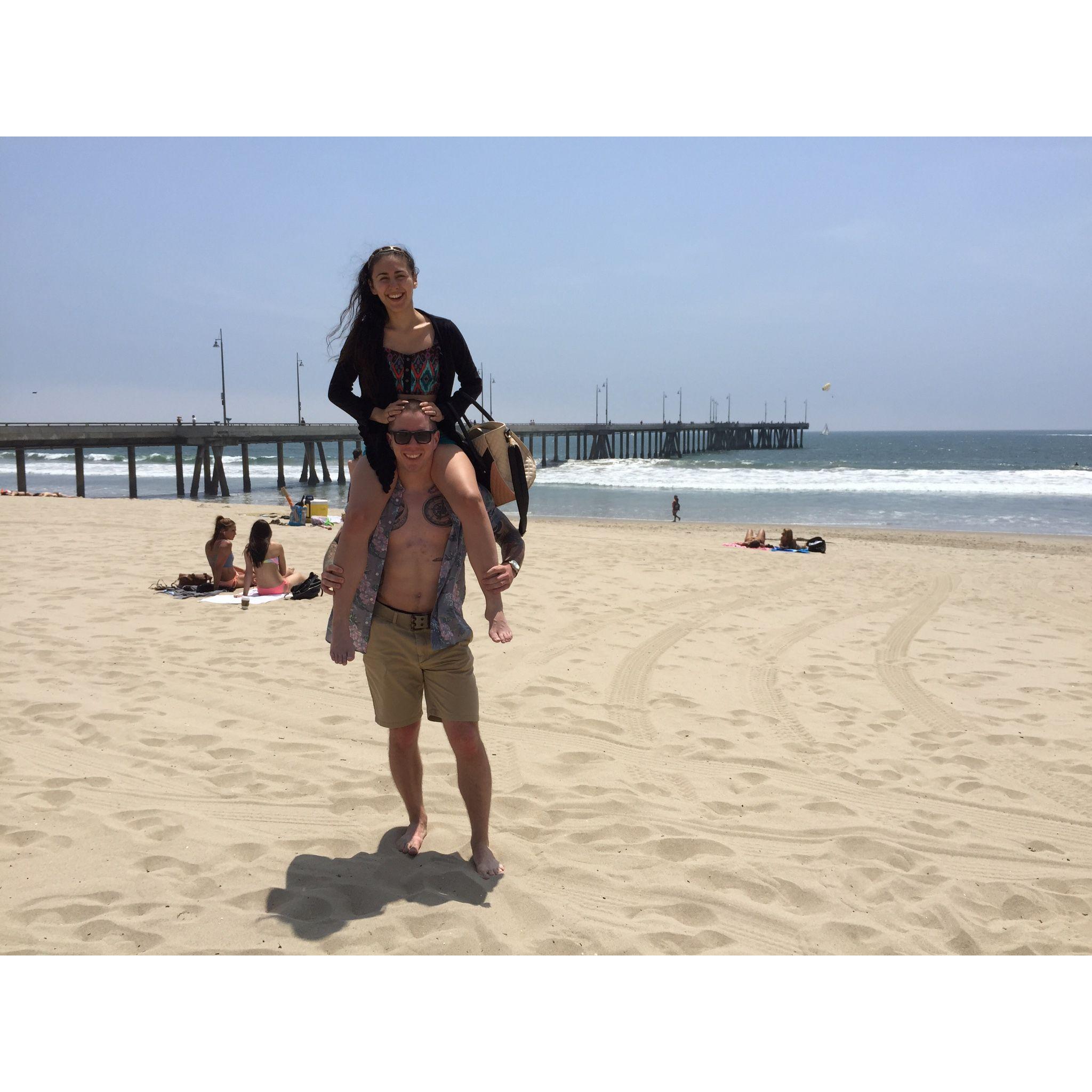 One of our first dates, Venice Beach, CA - May 2015