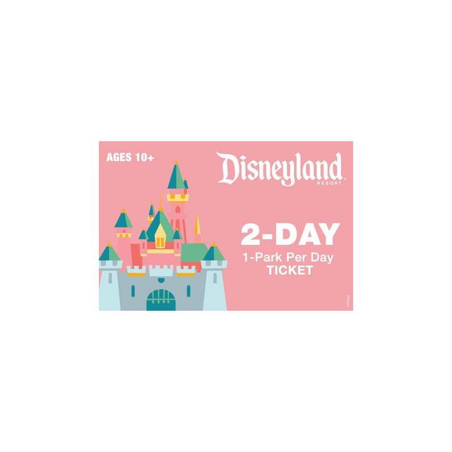 Disneyland 2 Day 1 Park per Day Ticket $330