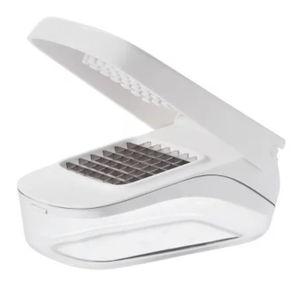 OXO Vegetable Manual Food Chopper: Best Veggie & Salad Chopper, Stainless Steel Blade, Dishwasher-Safe, White