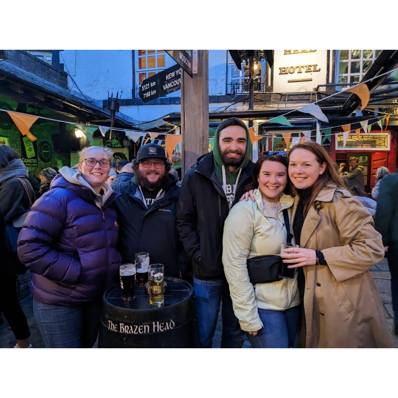 We just got engaged a few days before this picture was taken. This was our last night in Ireland, where we had the chance to meet up with Ashleigh, Shannon's friend from New Zealand.