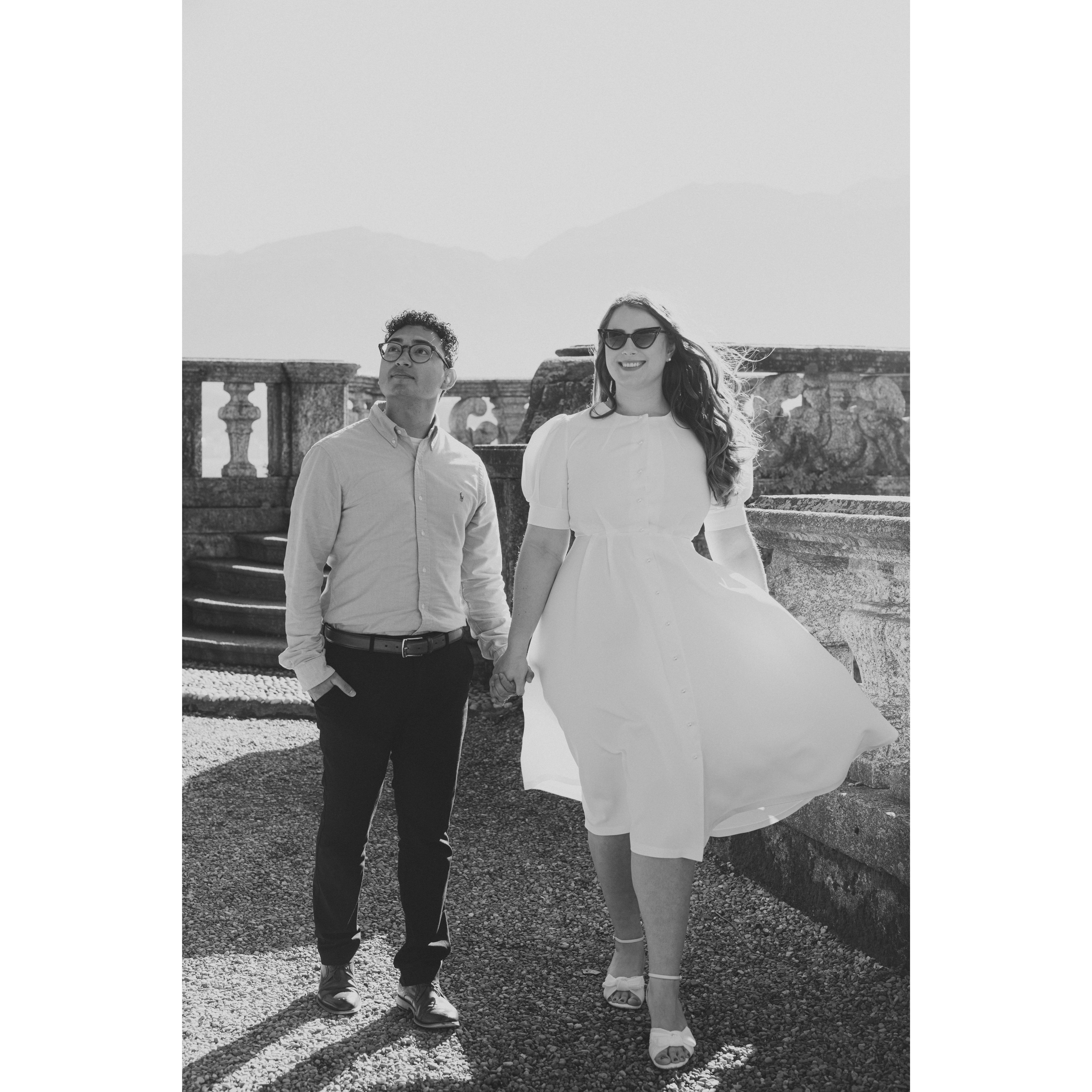 Engagement photos in Lake Como, Italy