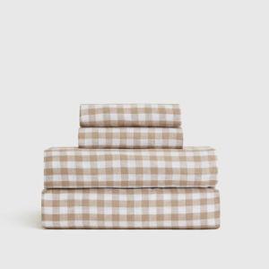 Linen Sheets | Quince in Cafe Gingham