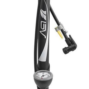BV Bicycle Floor Pump with Large Gauge, 160 PSI, Reversible Presta & Schrader Valve with with Thumb-lock Lever