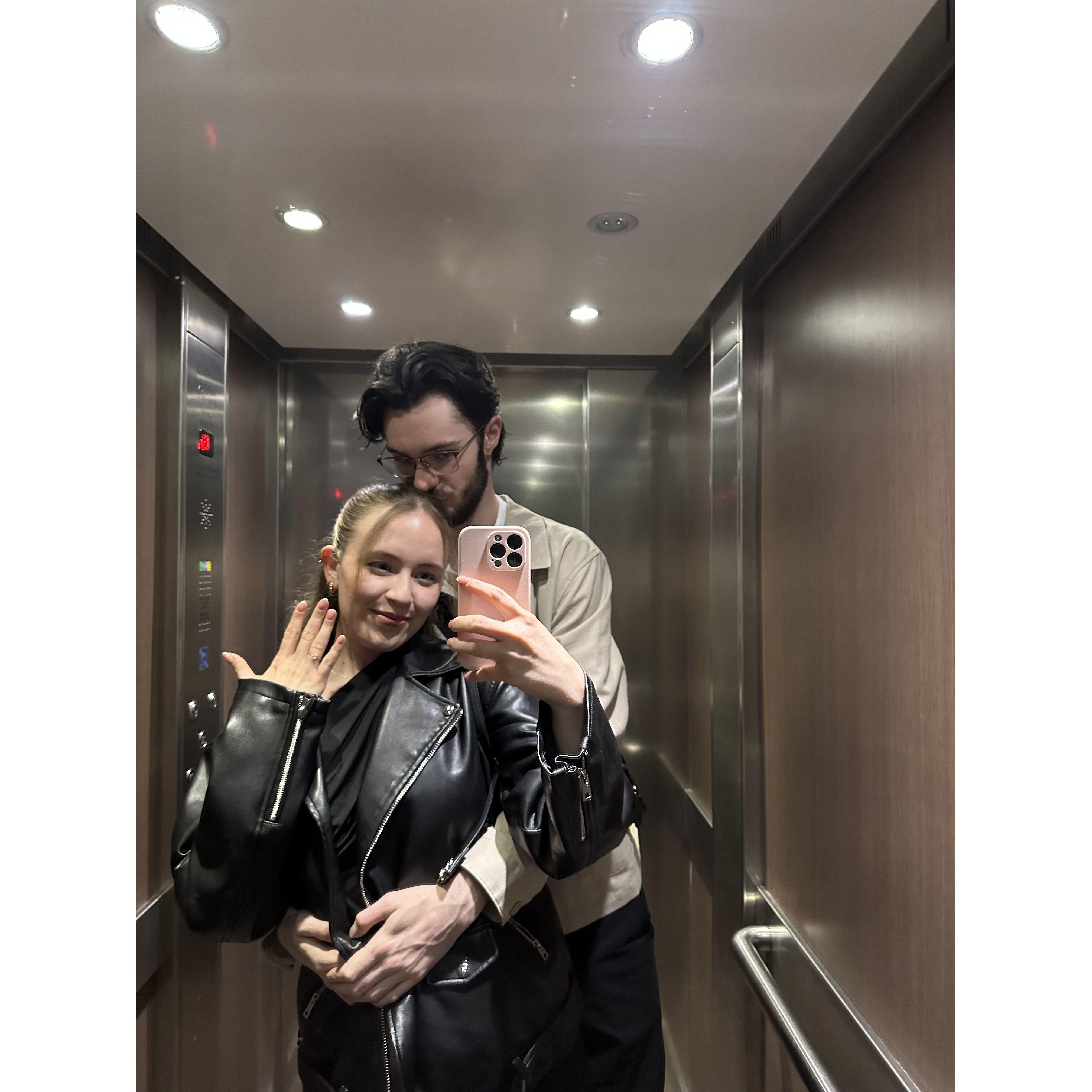 Engagement dinner fit pic!