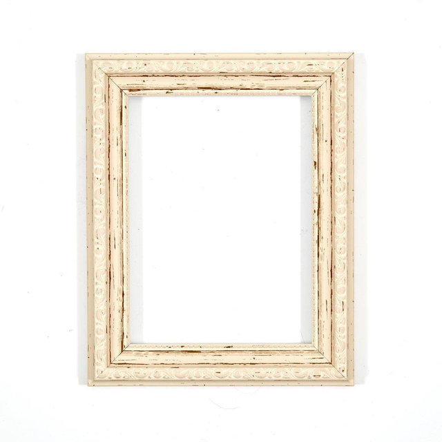 Paintings Frames Ornate Shabby Chic Picture/Photo/Poster Instagram Square Frame with an MDF Backing Board Ready to Hang-with Styrene Shatterproof Perspex Sheet 11"x17" Distressed White