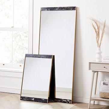 Marble & Brass Wall Mirror