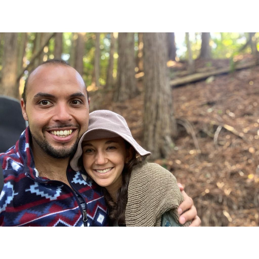 Our second date - a spontaneous 10 mile hike from Muir Woods up Mount Tam (Dor carried a guitar all the way). We ended the day at Stinson beach. (Sept. 2021)