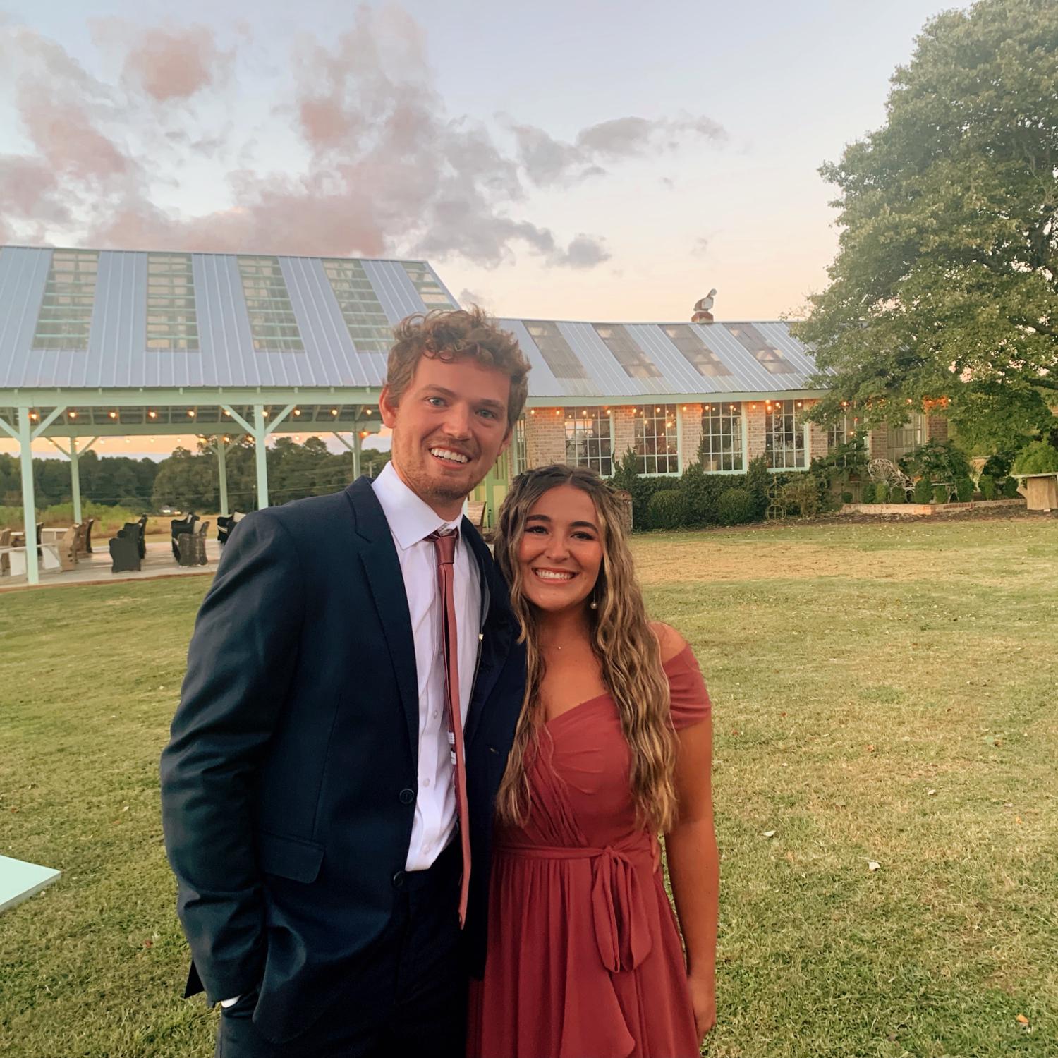 Matt's sisters wedding! Honored to soon be taking her last name.
She is now Sydney Cudney. It rhymes. 
Around this time is when Matt decided he wanted to propose. The secretive planning began...