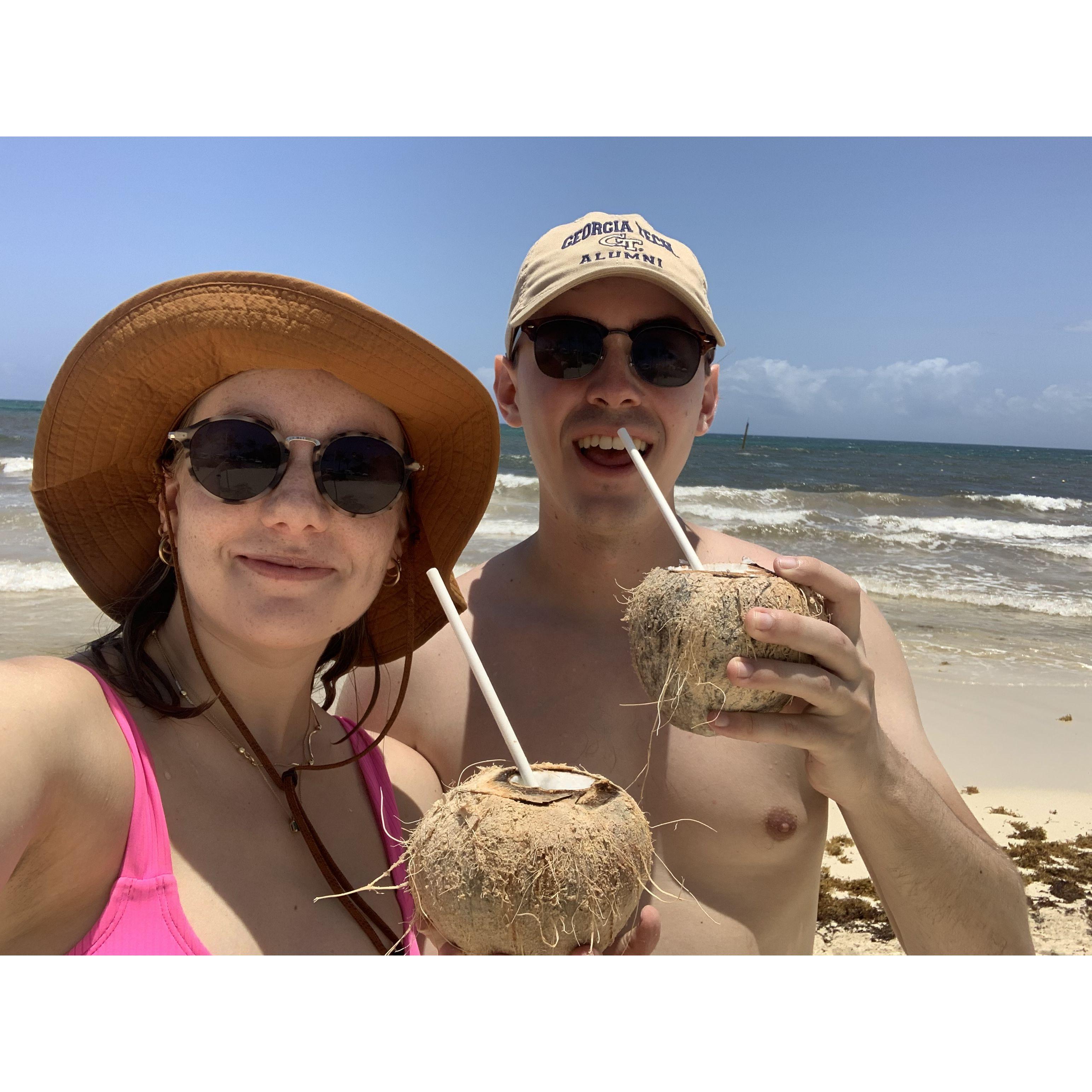 Coconuts in Cancun